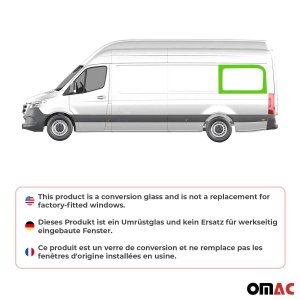Mercedes Sprinter Rear Side Fixed Glass - Omac - Galaxy - '19-'25